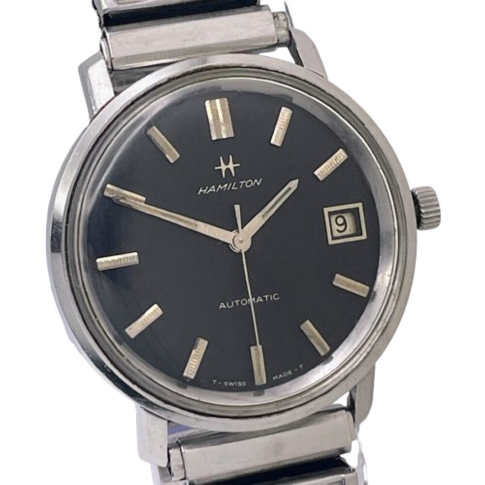 Hamilton Black Dial Stainless Steel Automatic Watch with Date